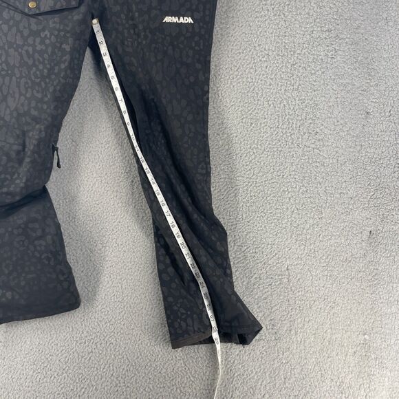 Armada Women's Black Leopard Print Track Pants - Picture 4 of 16